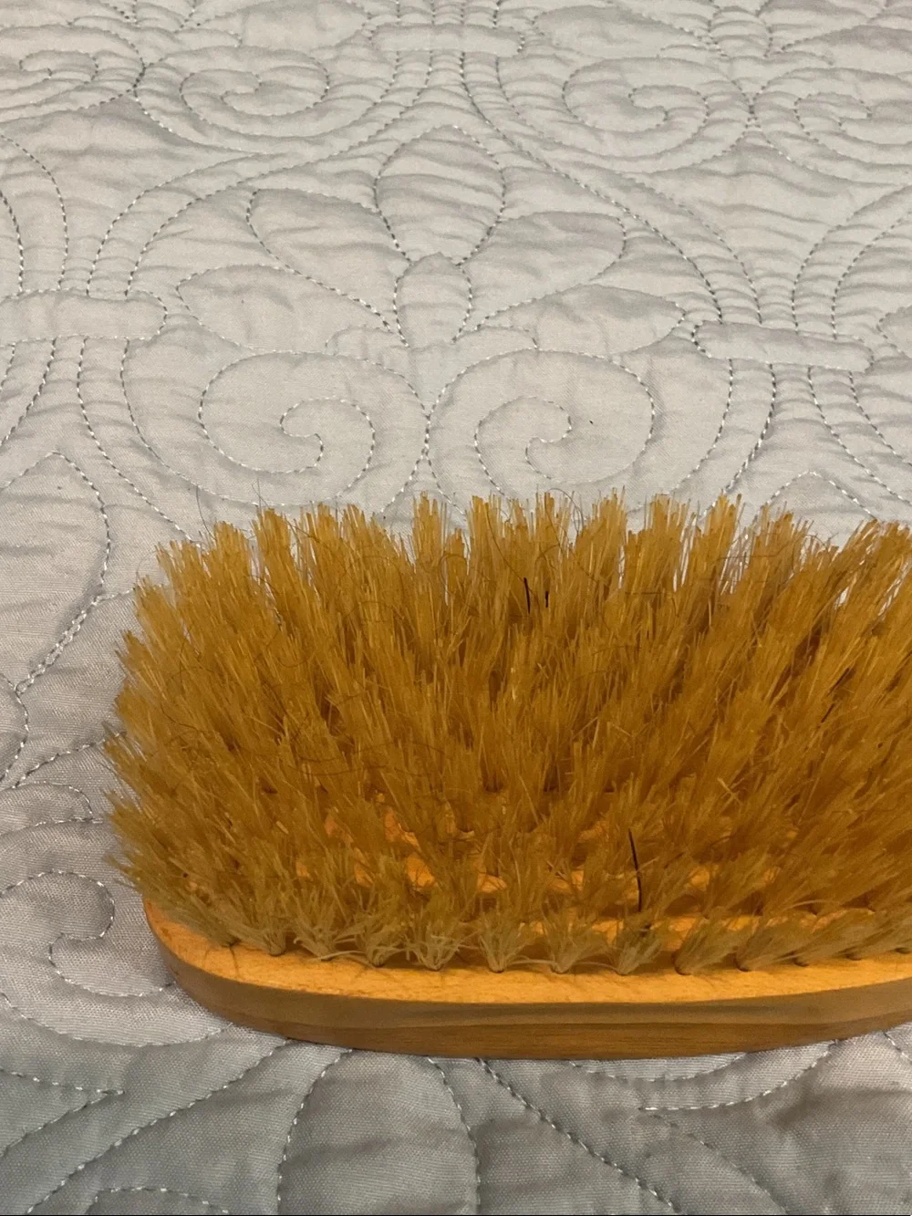 Natural Bristle Handheld Cleaning Brush - Yellow
